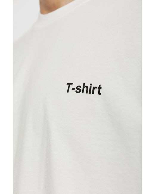 Vetements White Crew Neck Short-Sleeved T-Shirt for men