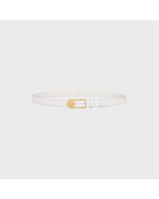 Céline White Bc-25 18Mm Belt