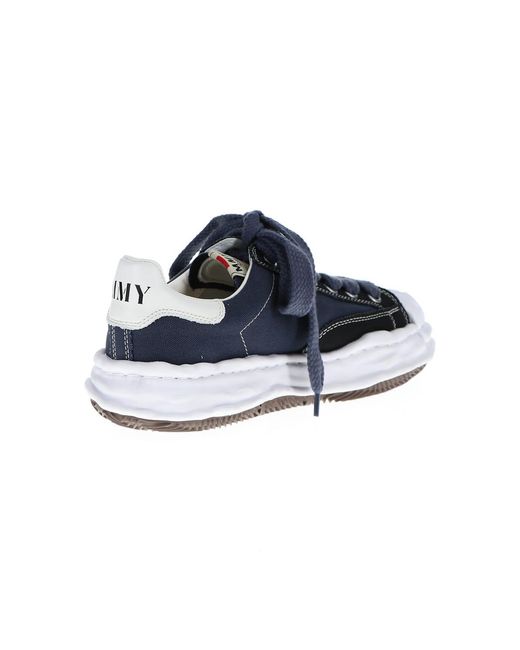 Maison Mihara Yasuhiro Blue Blakey Platform Low-Top Sneakers for men