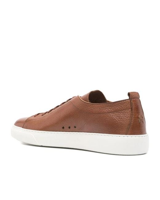 Henderson Brown Lace-Up Sneakers for men
