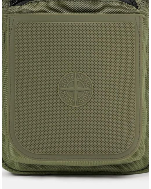 Stone Island Green Zip-Fastening Cross Body Bag for men