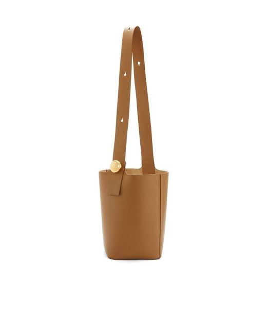 Loewe Brown Medium Pebble Bucket Bag