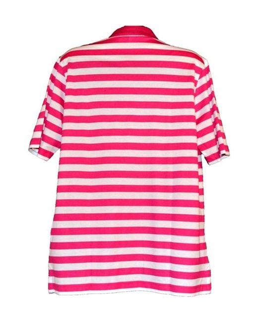 Paul & Shark Pink Pull-Down Short-Sleeved Polo Shirt for men