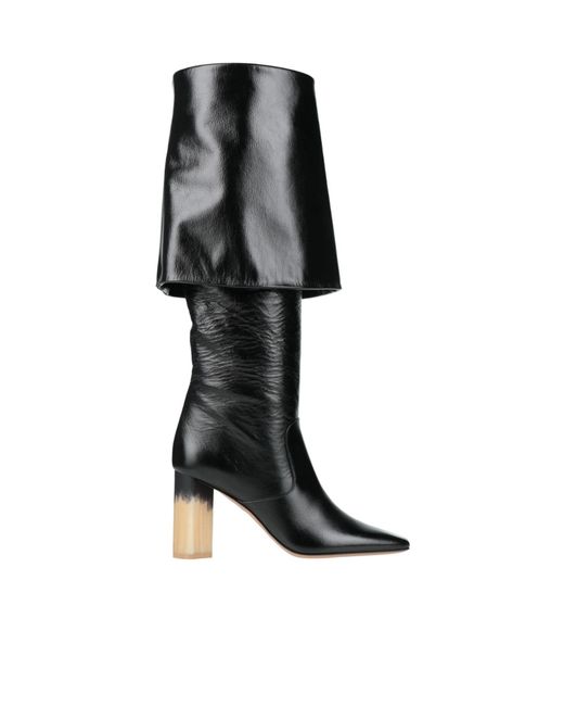 Chloé Black Plain Colour Boots