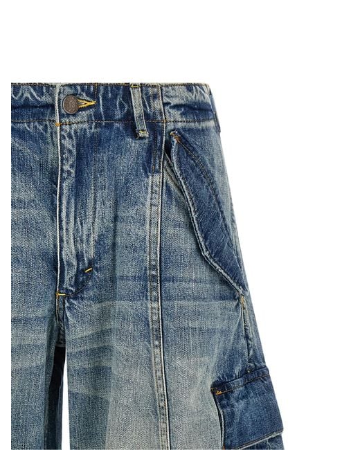 R13 Blue Siouxsie Field Cargo Jeans