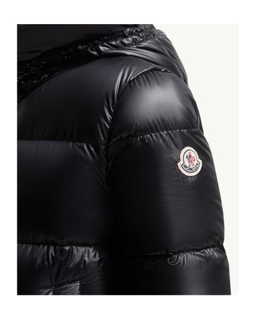 Moncler Black Serittes Hooded Short Down Jacket