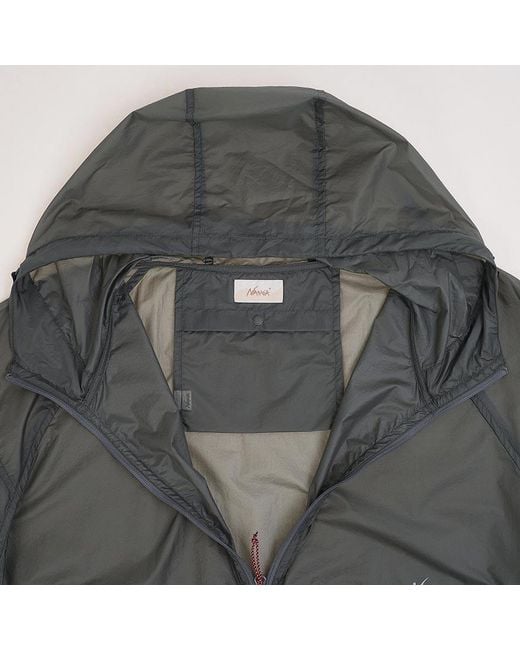 NANGA Gray Hooded Casual Jacket