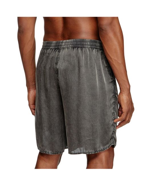 DIESEL Gray Silvo-Dnm Shorts for men