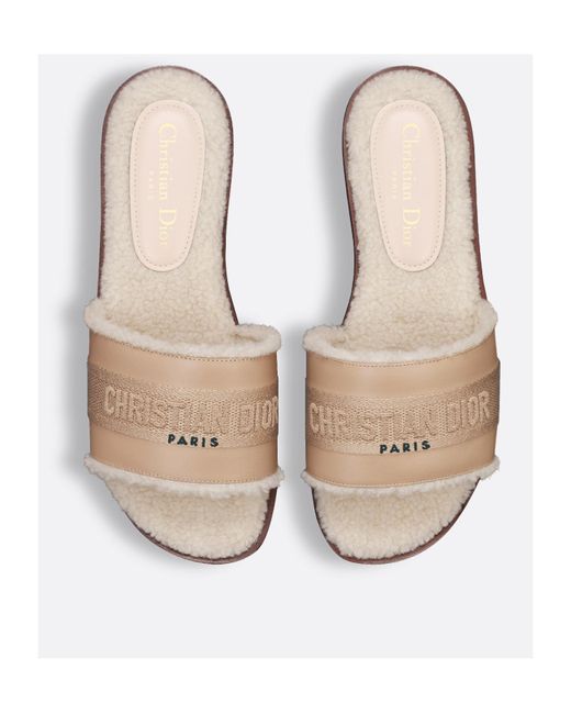 Dior White Dway Slide