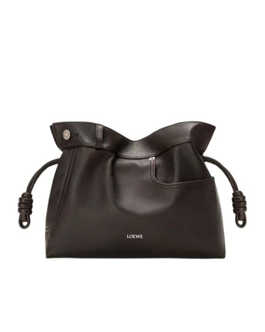 Loewe Black Panta Medium Flamenco Clutch