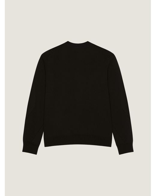 Givenchy Black Paris Couture Seam Crewneck Sweatshirt for men
