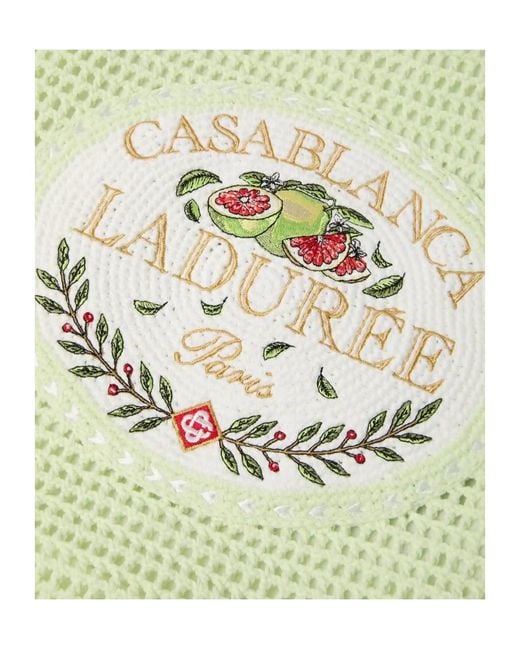 Casablanca Metallic X Laduree Crochet Bag for men