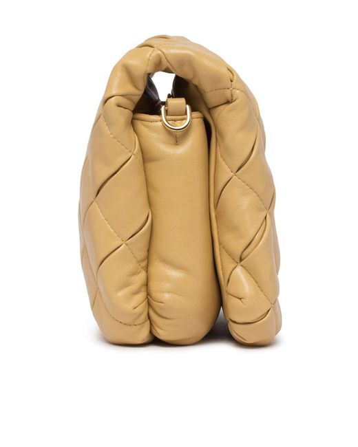 Loewe Metallic Puffer Goya Woven Shoulder Bag