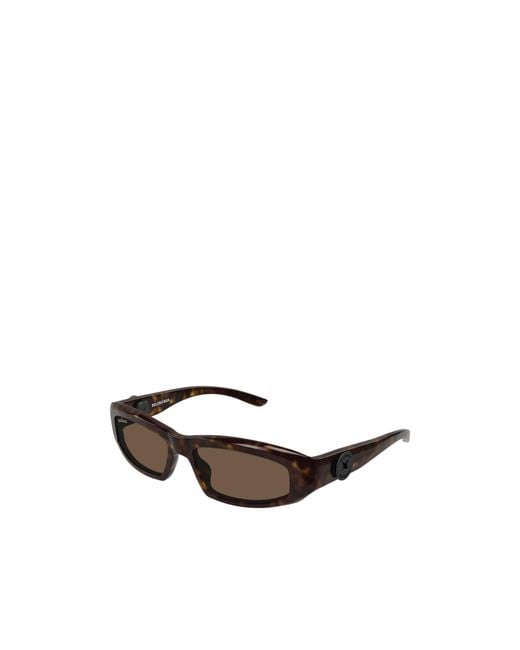 Balenciaga White Eyewear Rectangular Logo Sunglasses for men