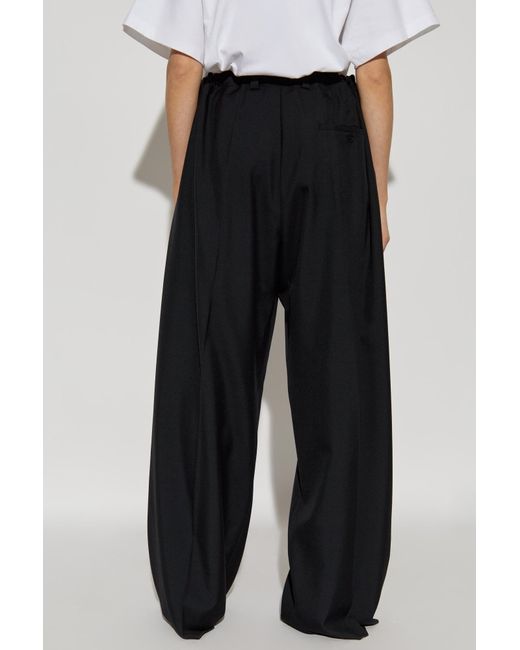 Balenciaga Black Wide-Leg Trousers