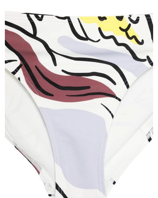 Tory Burch White Multicolour Sea Bottoms