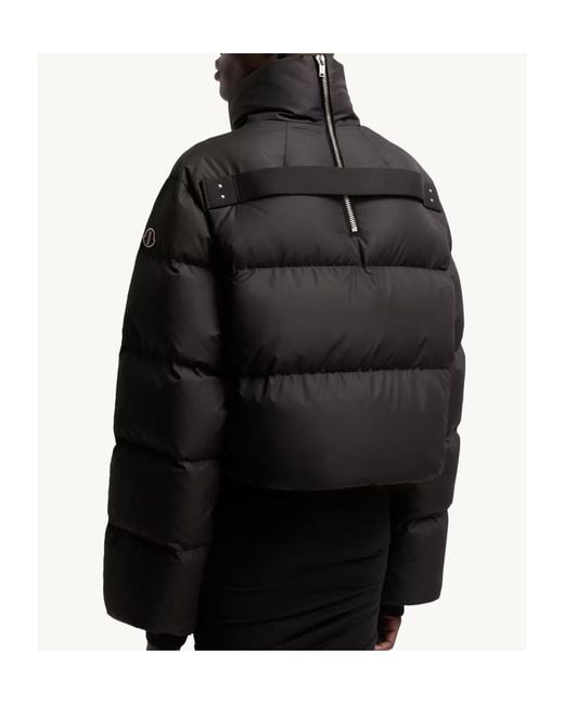 Moncler Black Moncler Rick Owens Cyclopic Short Down Jacket for men