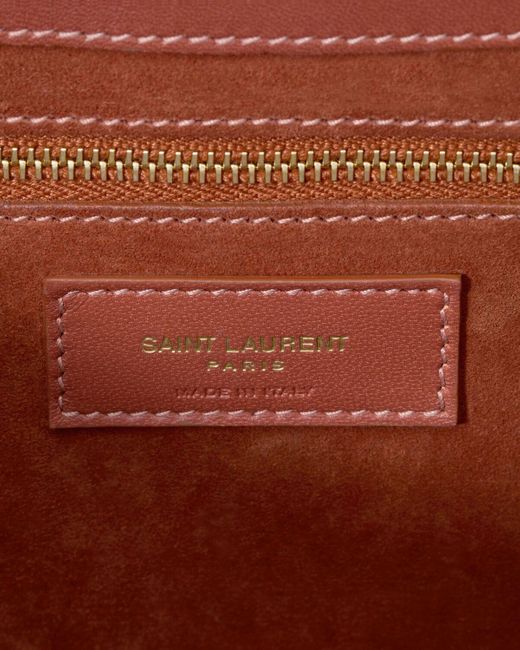 Saint Laurent Red Le 5 À Logo Plaque Shoulder Bag