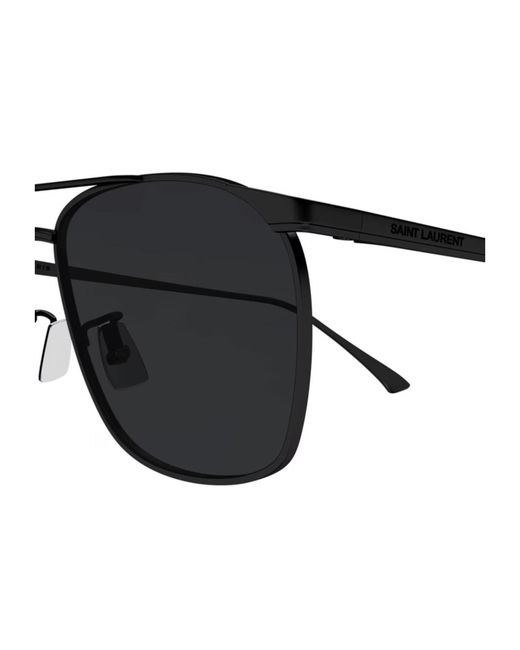 Saint Laurent White Full Frame Pilot Sunglasses for men