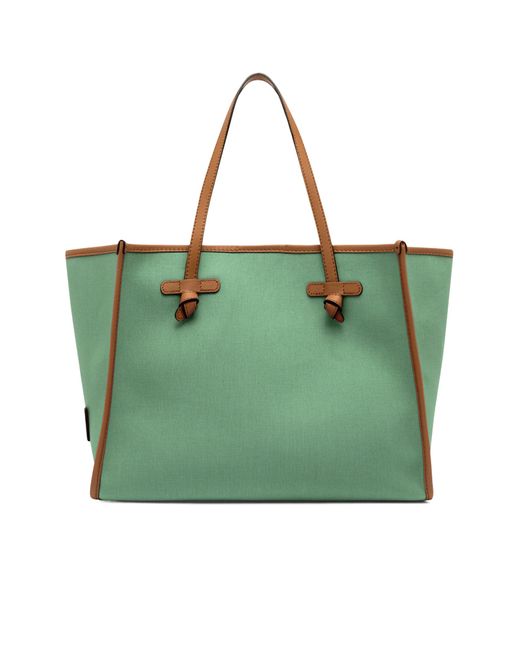 Gianni Chiarini Green Double Handle Tote Bag