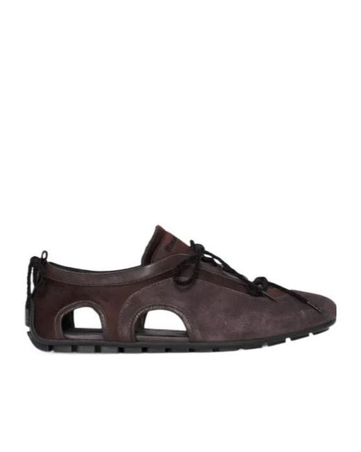 Simone Rocha Brown Cut-Out Ballerina Grip Sneakers for men
