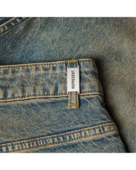Represent Gray Straight Jeans for men