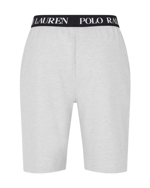 Polo Ralph Lauren Gray Ice Hockey Logo Shorts for men