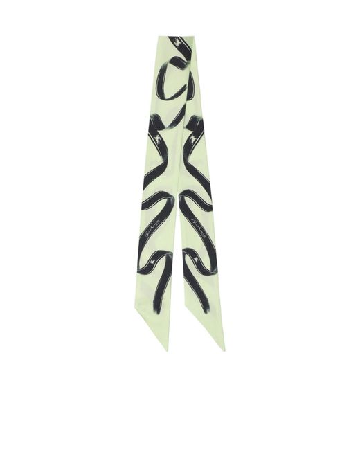 Burberry Metallic Ribbon Silk Scarf