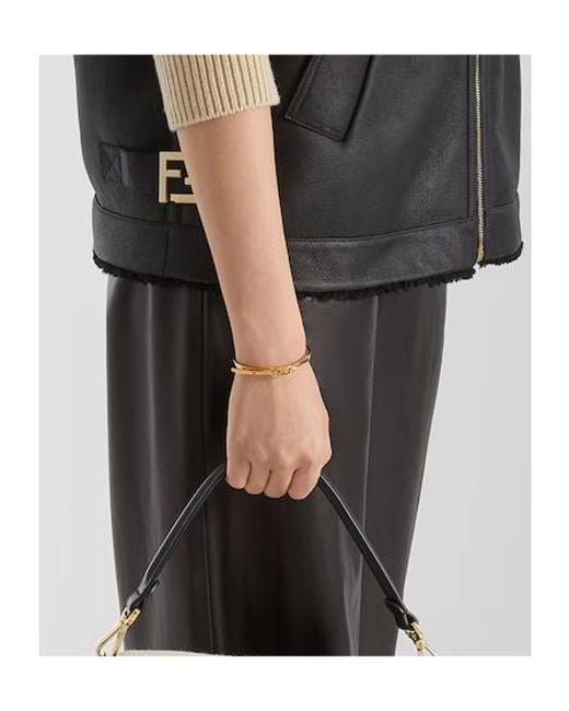 Fendi White O'Lock Bracelet
