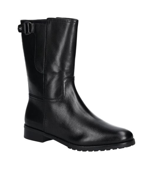 Ralph Lauren Black Chunky Heeled Ankle Boots