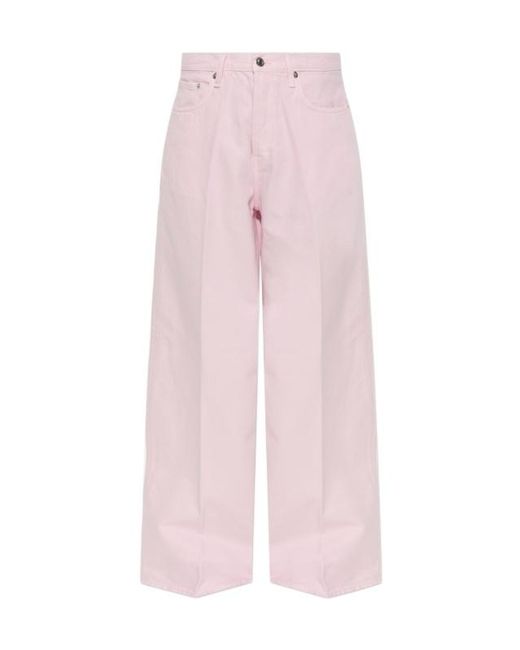 Haikure Pink Bethany Wide-Leg Jeans