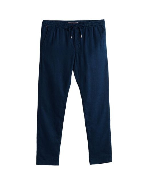Tommy Hilfiger Blue Harlem Relaxed Tapered Leg Chinos for men