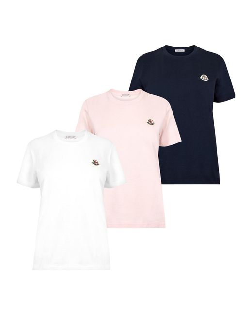 Moncler Blue Minimal Logo T-Shirt