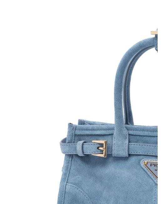 Prada Blue Double-Handle Shoulder Bag