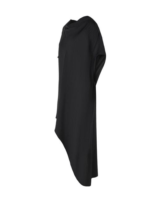 Jonathan Simkhai Black Sadia Asymmetric Mini Dress