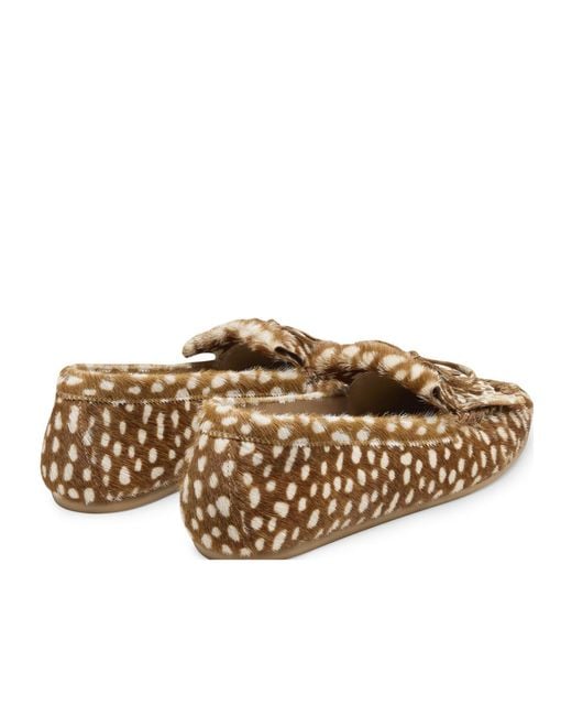 Stuart Weitzman Brown Britt Fringe Moccasin