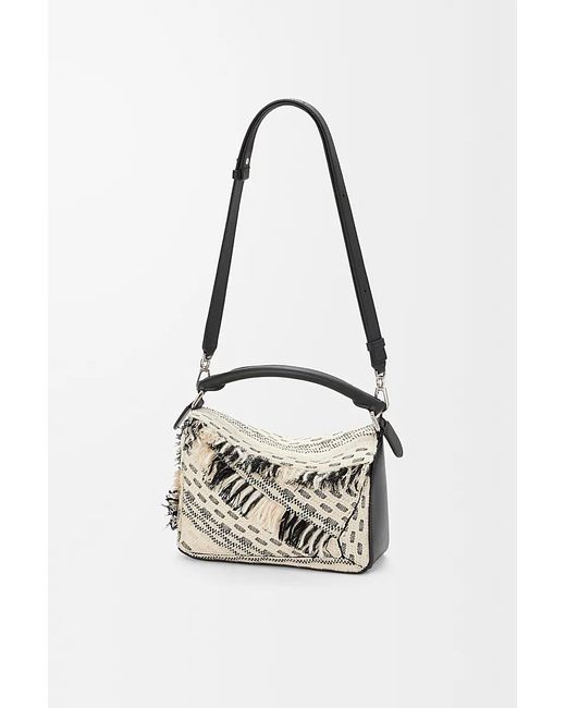 Loewe White Small Puzzle Handbag