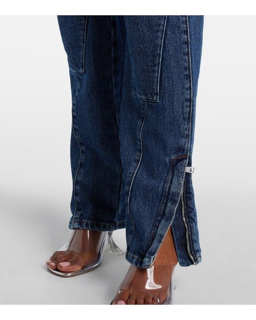 Jean Paul Gaultier Blue Patchwork Jeans