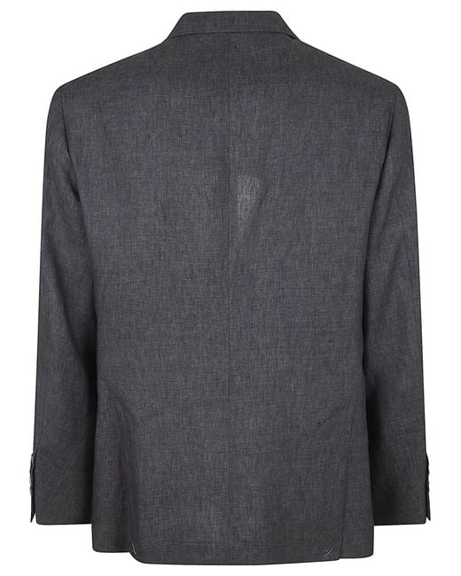 Brunello Cucinelli Blue Single-Breasted Suit Set for men