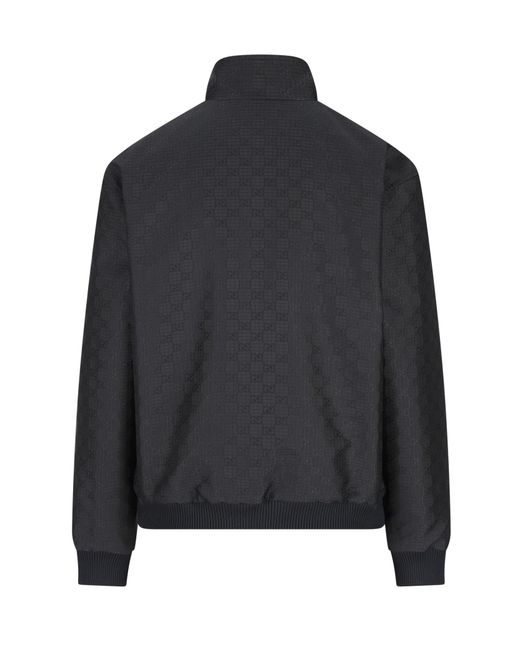 Gucci Blue Gg Ripstop Zip Jacket for men