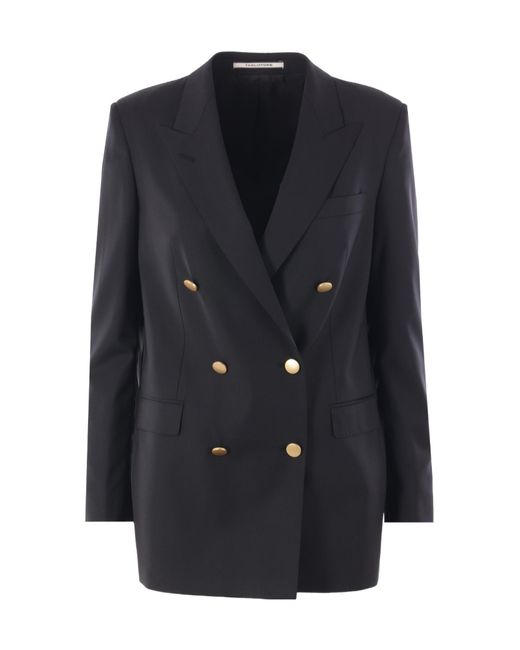 Tagliatore Blue Jasmine Double-Breasted Tailored Blazer