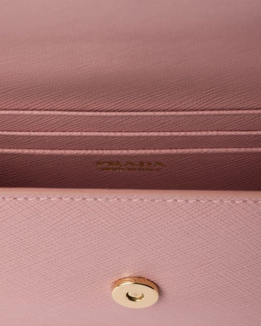 Prada Pink Saffiano Leather Mini Bag
