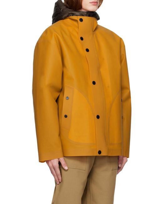 Stone Island Orange Poly Strata Reversible Ice Jacket for men