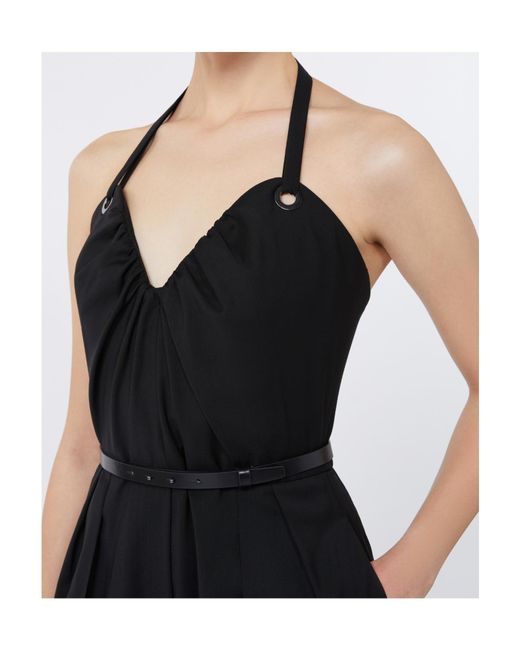 Max Mara Black Gabrielle Strapless Jumpsuit