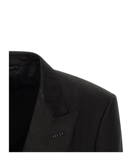 Tom Ford Black Double Breasted Blazer for men