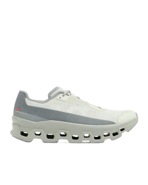 On Shoes Gray Laceup Thicksoled Sneakers for men