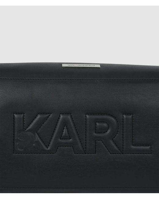 Karl Lagerfeld Black Ikon Shoulder Bag