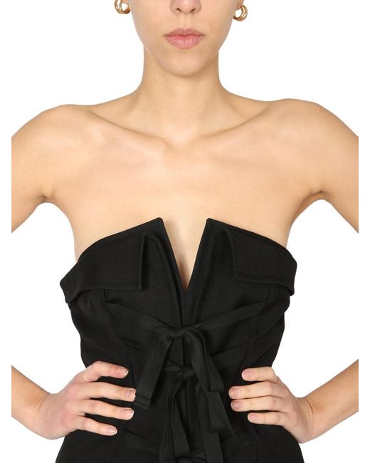 Philosophy Di Lorenzo Serafini Black Bustier Jumpsuit