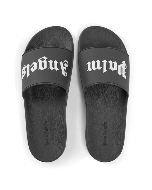 Palm Angels Black Comfortable Slippers for men