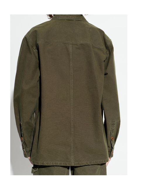 Isabel Marant Green Ardy Patch-Pocket Jacket for men